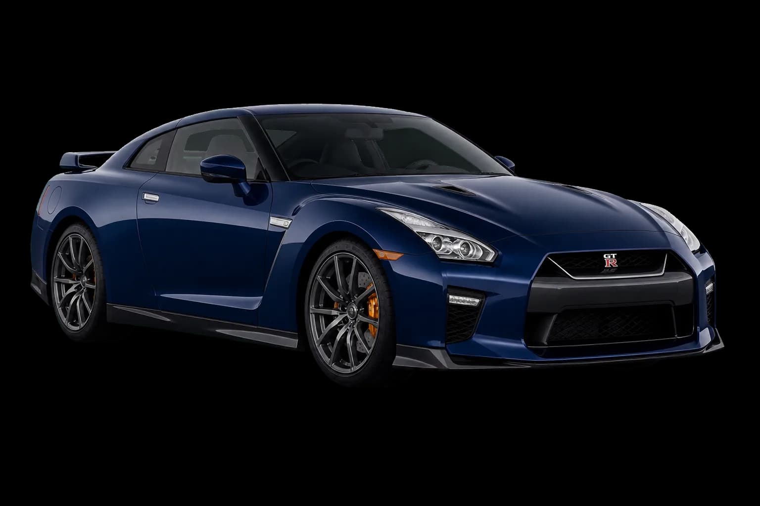 Deep blue Nissan GT-R prepared for export from Japan