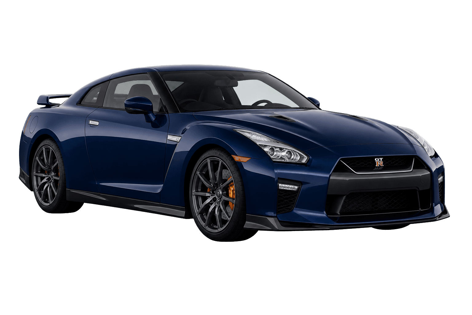 Deep blue Nissan GT-R prepared for export from Japan